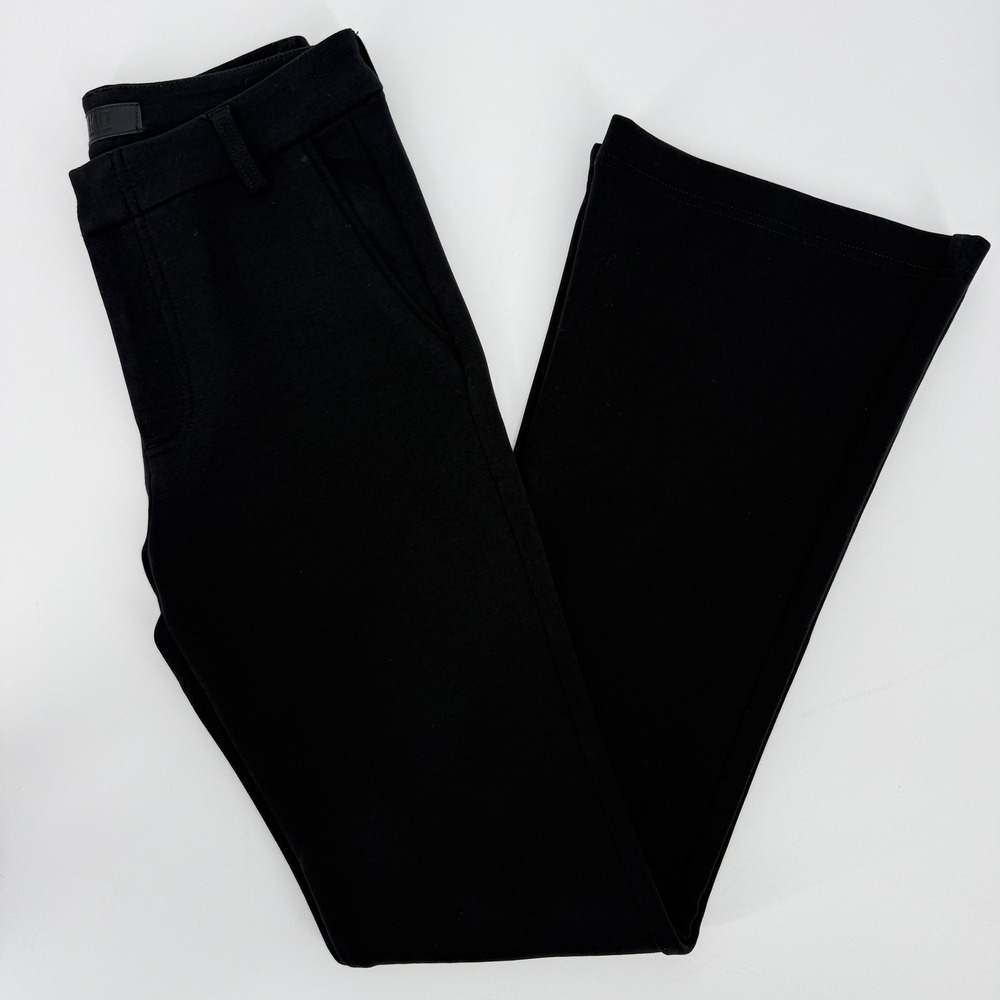 KUT From The Kloth "Ana" High Rise Fab Ab Black Trouser Flare Pants